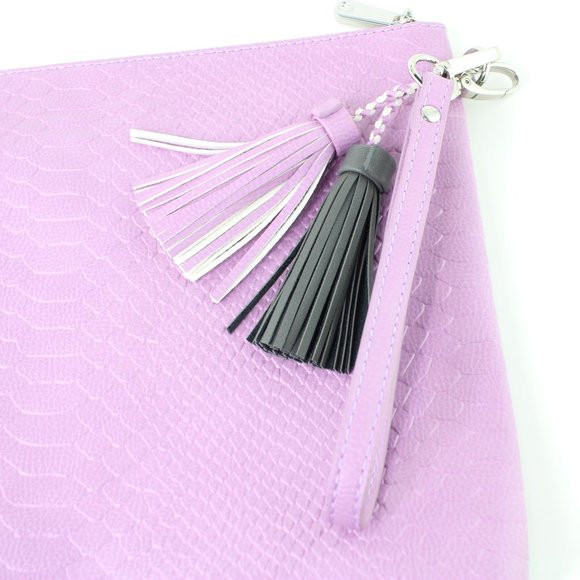 Lavender Python Clutch Purse - Picture 4 of 6